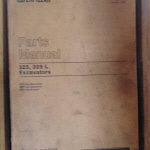 Caterpillar 325 325L Excavators Parts Manual 8YK1 8NK1