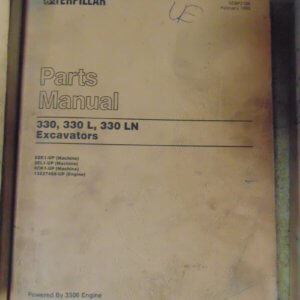 Caterpillar 330 330L 330LN Excavator Parts Manual 62K1 2EL1 8CK1