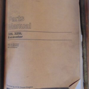 Caterpillar 325 325L Excavator Parts Manual 6RM1 7LM1