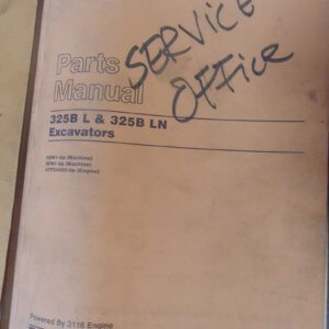 Caterpillar 325B L & 325B LN Excavator Parts Manual 6DN1 8FN1