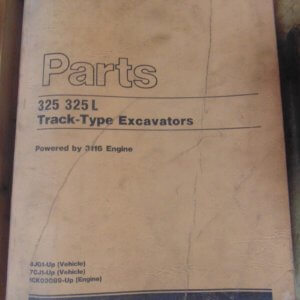 Caterpillar 325, 325L Track Type Excavator Parts Manual 8J61 7CJ1