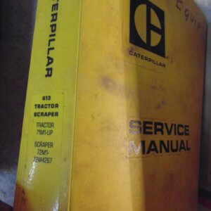 Catepillar 613 Tractor Scraper Parts Manual 71M1 72M1