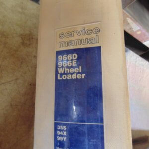 Caterpillar 966D, 966E Wheel Loader Service Manual 35S 99Y 94X