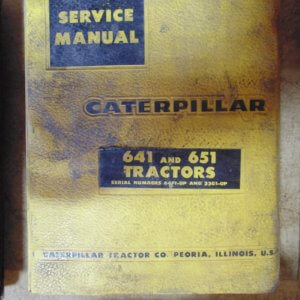 Caterpillar 641 651 Tractor Service Manual 64F1 33G1