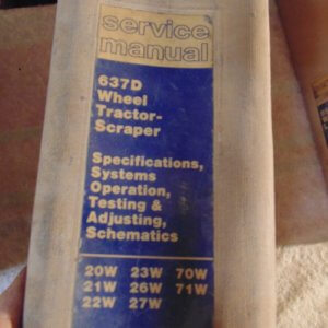 Caterpillar 637D Wheel Tractor Scraper Service Manual