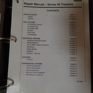 Ford New Holland Series 40 Tractor Repair Manual