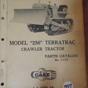Case Model "256" Terratrac Crawler Tractor Parts Manual