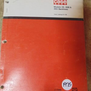 Case Backhoe Parts Manual