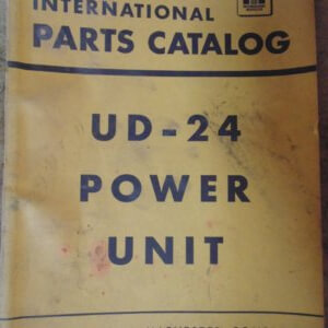 International Harvester UD-24 Power Units Parts Manual