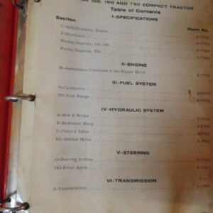 Case 150, 190, T90 Compact Tractor Service Manual