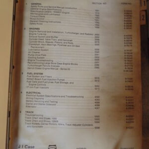 Case 1280 1280B Excavator Service Manual