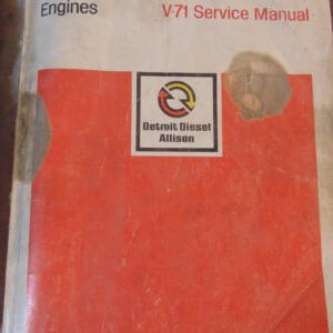 Detroit Diesel V71 V-71Engines Service Manual