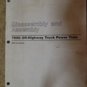 Caterpillar 789C Off Highway Truck Powertrain Service Manual