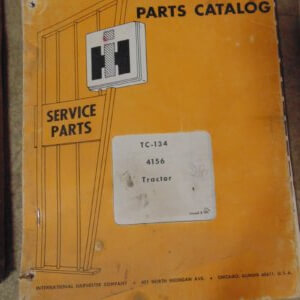 International Harvester 4156 Tractor Parts Manual
