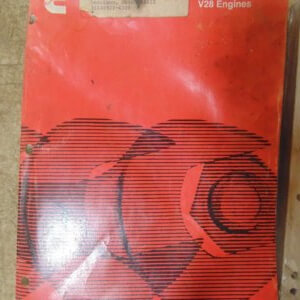 Cummins V28 Series Engines Shop Manual