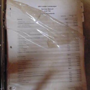 New Holland U-80 Loader Landscaper Service Manual