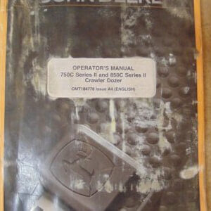 John Deere 750C Series II 850C Series II Crawler Dozer Operators Manual