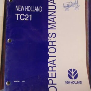 New Holland TC 21 Operators Manual