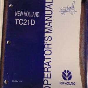 New Holland TC21D Operators Manual