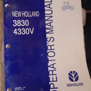 New Holland TC21D Operators Manual 3830 4330V