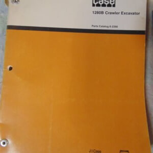 Case 1280 Crawler Excavator Parts Manual