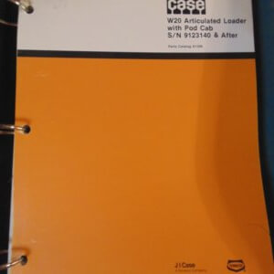 Case W20 Articulated Loader with Pod Cab Parts Manual