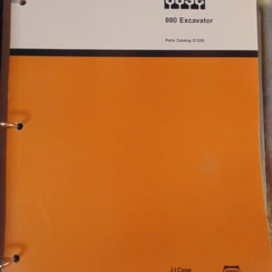 Case 880 Excavator Parts Manual