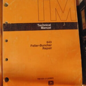 John Deere 643 Feller Buncher Repair Technical Manual