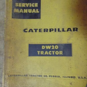 Caterpillar DW20 Tractor Service Manual 57C1+ 67C1+