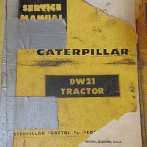 Caterpillar DW21 Tractor Service Manual 58C1+ 69C1+