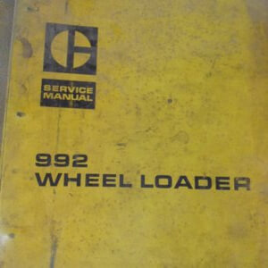 Caterpillar 992 Wheel Loader Service Manual