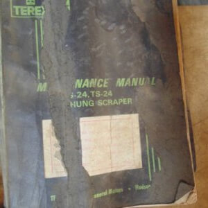 Terex S-24 TS-24 Overhung Scraper Service Manual