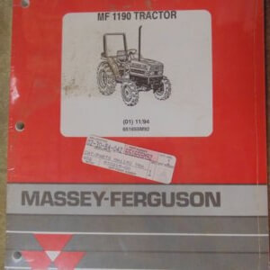 Massey Ferguson 1190 Tractor Parts Manual