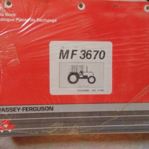 Massey Ferguson 3670 Tractor Parts Manual