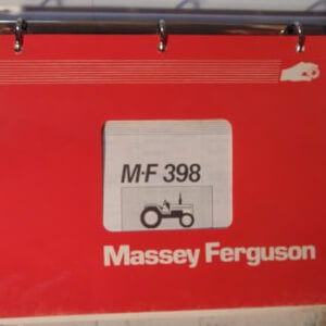 Massey Ferguson 398 Tractor Parts Manual