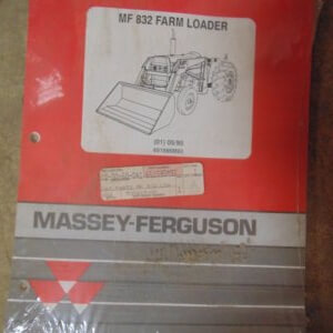 Massey Ferguson 832 Farm Loader Tractor Parts Manual