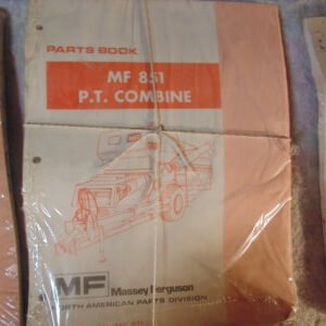 Massey Ferguson 851 P.T. Combine Parts Manual