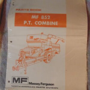 Massey Ferguson 852 P.T. Combine Parts Manual