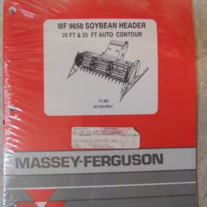 Massey Ferguson 9650 Soybean Header Parts Manual