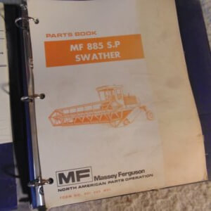 Massey Ferguson 885 S.P. Swather Parts Manual