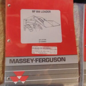 Massey Ferguson 856 Loader Parts Manual