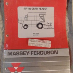Massey Ferguson 400 Grain Header Parts Manual