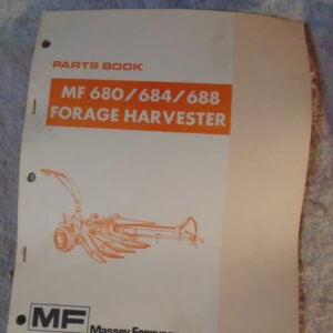 Massey Ferguson 680/684/688 Forage Harvester Parts Manual