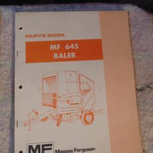 Massey Ferguson 645 Baler Parts Manual
