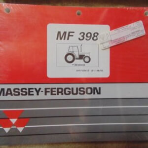 Massey Ferguson 398 Tractor Parts Manual