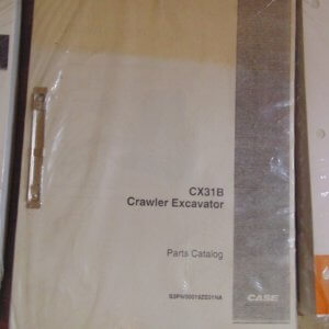 Case CX31B Crawler Excavator Parts Manual