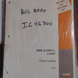 Case 480E 480ELL Backhoe Loader Parts Manual