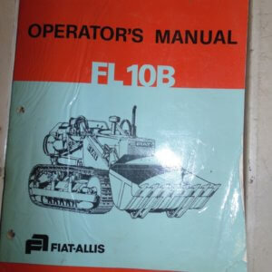 Fiat Allis FL10B Operator Manual