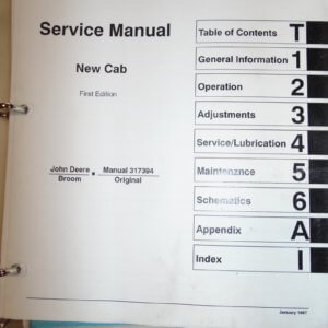 Johnston 3000 Series Mechanical Sweeper Service Manual