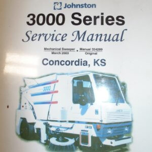 Johnston 3000 Series Mechanical Sweeper Service Manual
